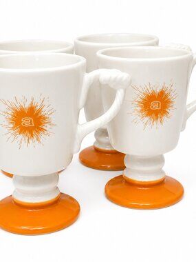 Hall Monogrammed "A" Coffee Mugs